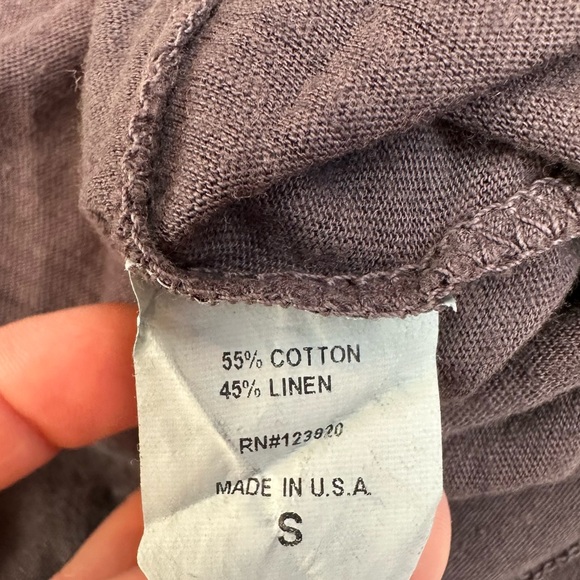 NWT LAmade Open Shoulder Distressed Look Tee T-shirt S Small Gray - Picture 8 of 8